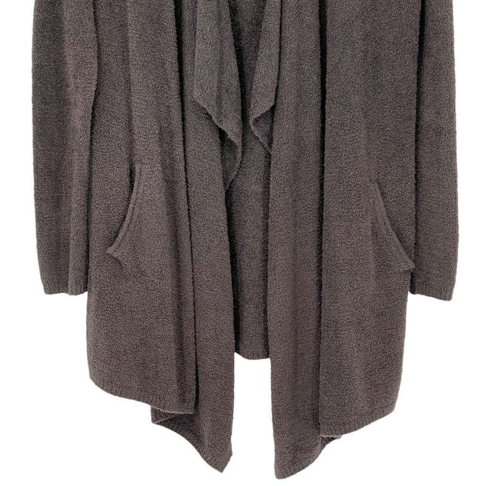 Barefoot Dreams‎ Cozy Chic Lite Island Wrap Cardigan Sweater Carbon Gray S/M - Picture 6 of 12